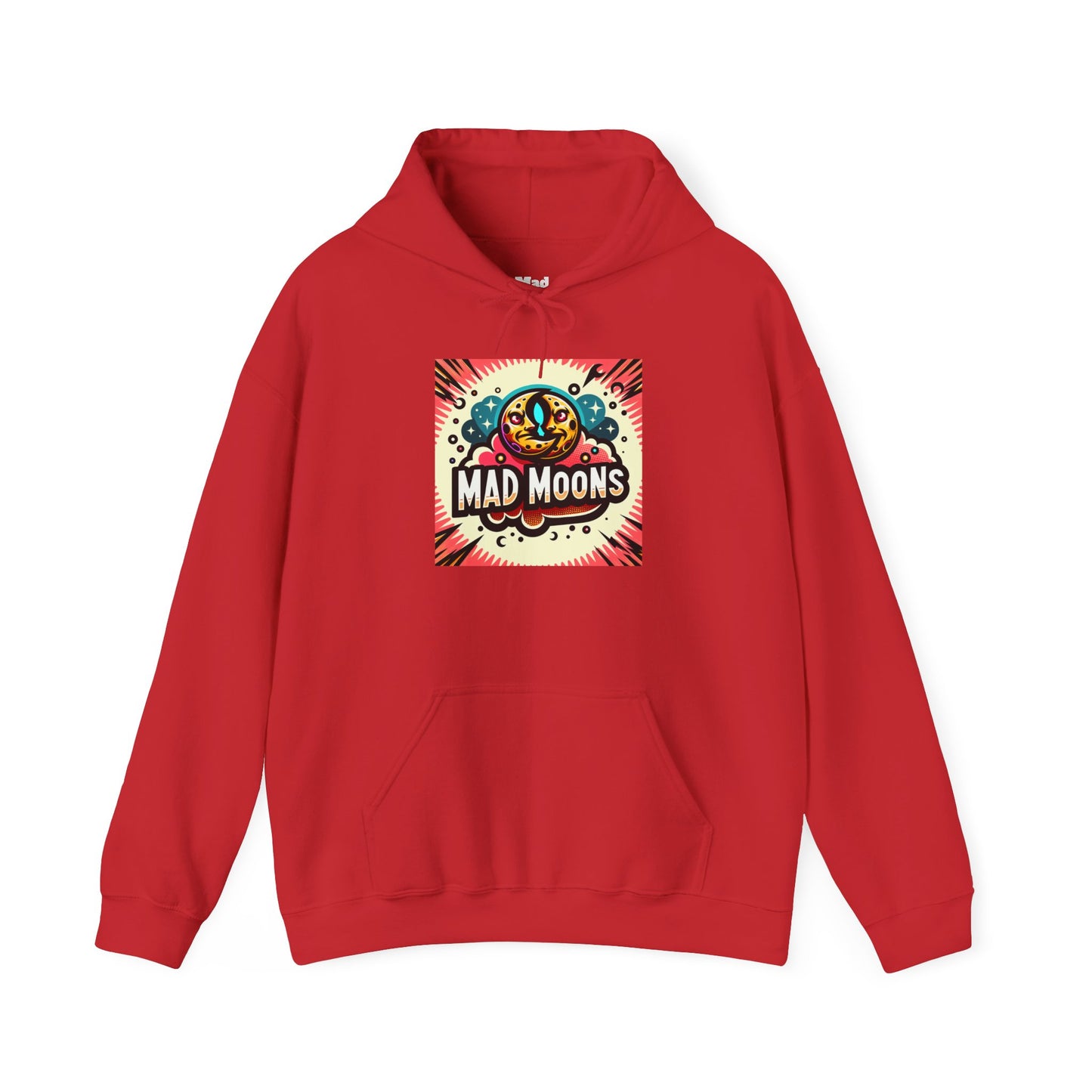 Mad Moons Red Hooded Sweatshirt