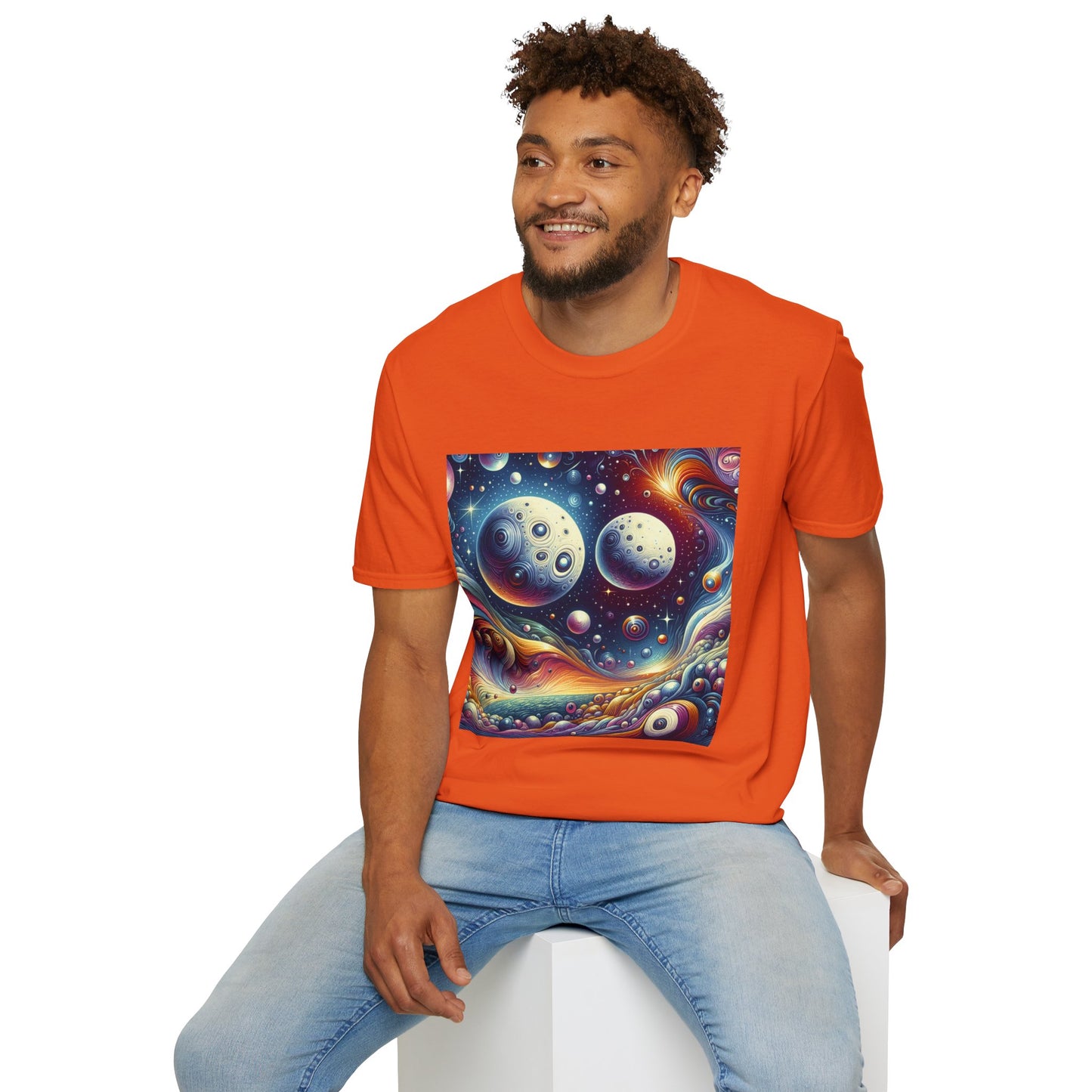Psychedelic Cosmic Dreams Unisex T-Shirt - Vibrant Space Art Tee