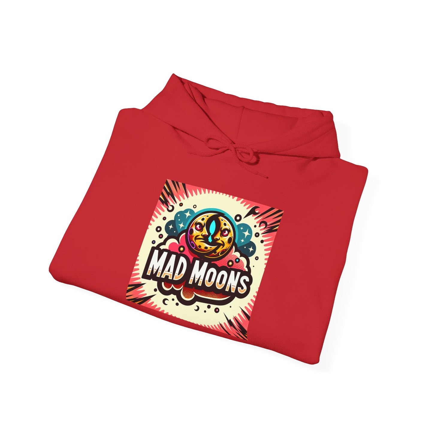 Mad Moons Red Hooded Sweatshirt