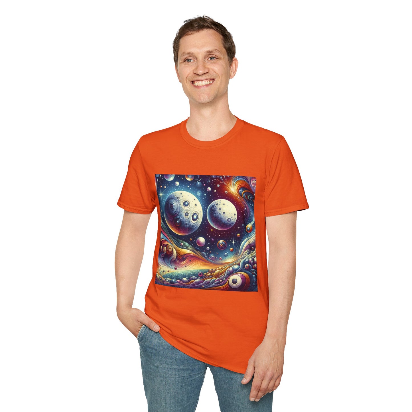 Psychedelic Cosmic Dreams Unisex T-Shirt - Vibrant Space Art Tee